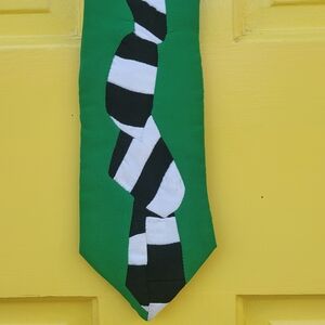 Rare Vintage Lorenzo Vega New York Colorblock Silk Necktie | Graphic Statement